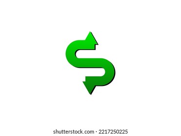 Initials Letter S Logo design for brand logo