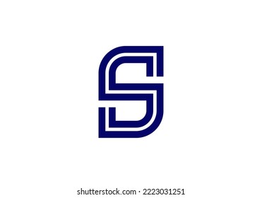 Initials Letter S Logo design for company logo