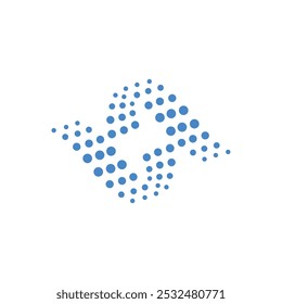 Initials letter S Technology Network logo design