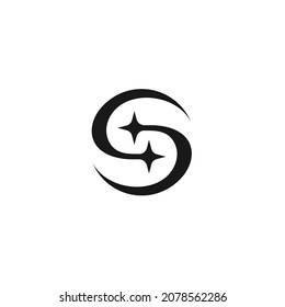 initials letter S vector icon graphic spark logo design