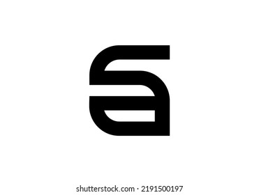 Initial Letter SA Logo-Design für Firmenlogo