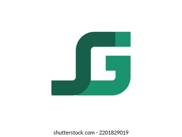 Initials Letter SG Logo design for company logo