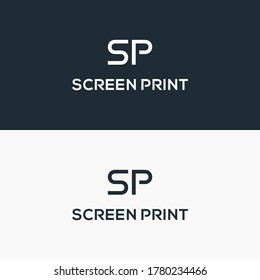 initials letter sp  creative logo design