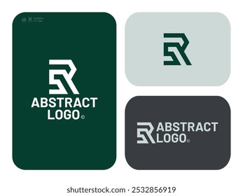 Initials letter SR logo design