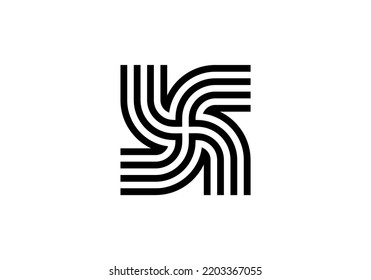Initials Letter SX Logo design for company logo
