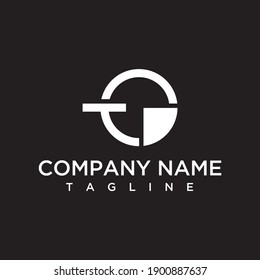 letra inicial inspiración en el diseño del logotipo de la línea T y C