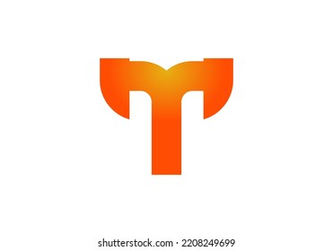 Initials Letter T Logo design for company logo