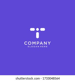 initials letter t logo, modern and clean logo icon for the company.