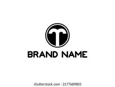 Initials Letter T Logo simple design for brand logo