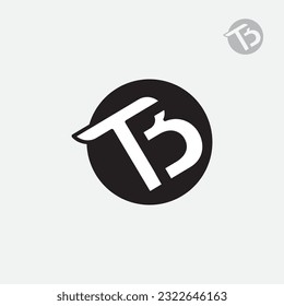 Initials letter tb logo, bt, t and b, b and t, symbol, icon, simple and minimalist vector template
