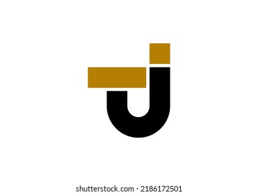 Initials Letter TJ Logo simple design