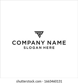 Vector de icono del logotipo TR