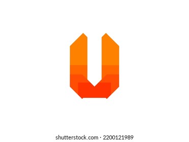 Diseño del logotipo de la carta inicial para el logotipo de la empresa