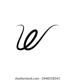 initials letter v and e ve signature logo vector design