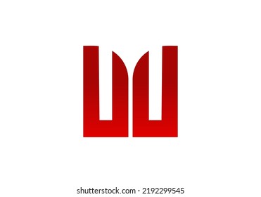 Initials Letter W Logo design for company logo