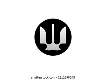 Diseño del logotipo de la carta W para el logotipo de la marca