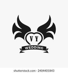 Vorlage für Logos für Einmalige Hochzeitsschreiben