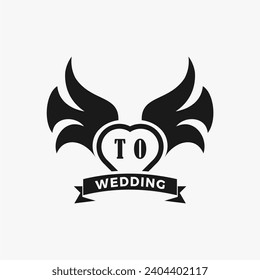 Initials Letter Wedding Monogram Logos Template