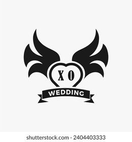 Initials Letter Wedding Monogram Logos Template
