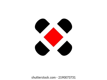 Initial Letter X Logo-Design für das Markenlogo