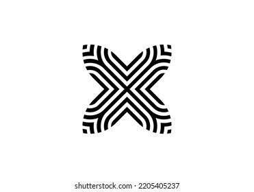 Initials Letter X Logo design for brand logo