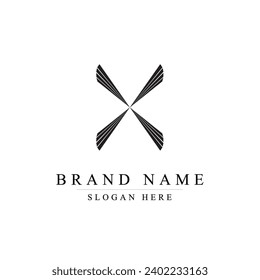 initials letter X logo design vector illustration template, Initial letter x logo,	
