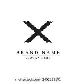 initials letter x logo design vector illustration template, Initial letter X logo,	
