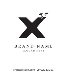 initials letter X logo design vector illustration template, Initial letter x logo,	
