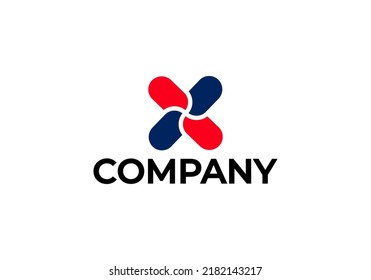 Initials Letter X Logo simple design