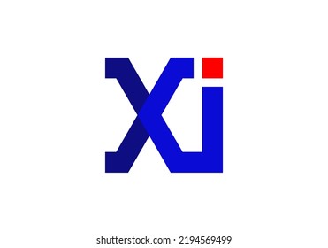 Initials Letter Xi Logo frdign for company logo