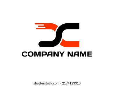 Initials Letter XS Logo simple design