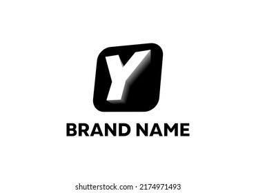 Einfaches einfaches Design des Buchstabens Y des Logos