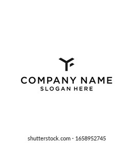 vector de icono de logotipo de yf