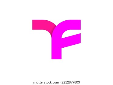Initials Letter YF Logo design for company logo