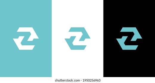 Letra inicial logotipo Z plantilla de vectores de tipografía moderna