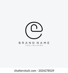 Initials lettering Logo modern graphic art design template.