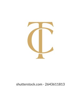 Letras iniciais CT ou TC L Logo Design 001
