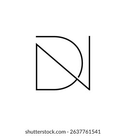 Initials Letters D and N Logo Design