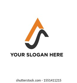 initials letters A and S for your brand, Vector Eps.10
