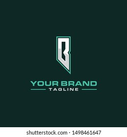 initials or letters in a simple and elegant way