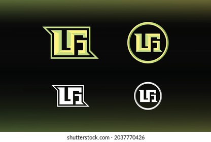 Initials LG logo with a bright color is suitable for E sports teams and others