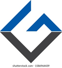 iniciales Diseño del logotipo LG para empresas inmobiliarias y contratistas de construcción