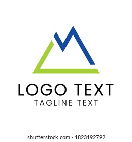 initials LM logo design for business