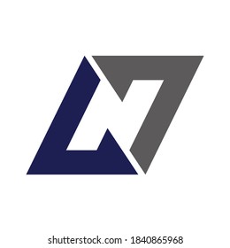 initials LN7 logo design for company business