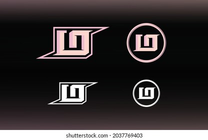 Initials LO logo with a bright color is suitable for E sports teams and others