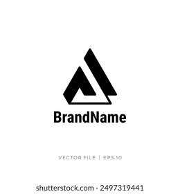 initials logo AF or JF outline and solid