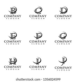 initials logo design 