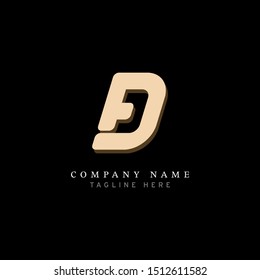 initials logo design, logo icon letters - vector