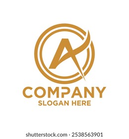 Initials A logo design. Initial Letter Logo.