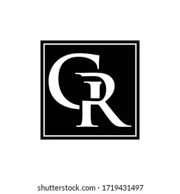 initials logo GR vector letter
